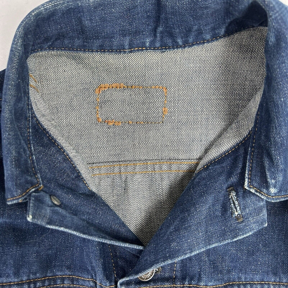 RARE Levi's White Tab 'Big E' Type 3 Vintage 60's/70's Denim Trucker Jean Jacket - Picture 9 of 15